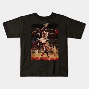 Dunk Michael Jordan vs Karl Malone Vintage Kids T-Shirt